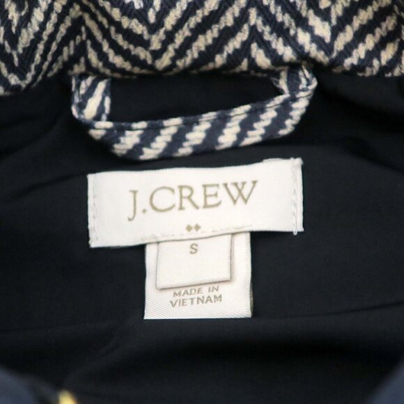 J.Crew Excursion Printed Quilted Puffer Full Zip Herringbone Vest - Picture 7 of 8